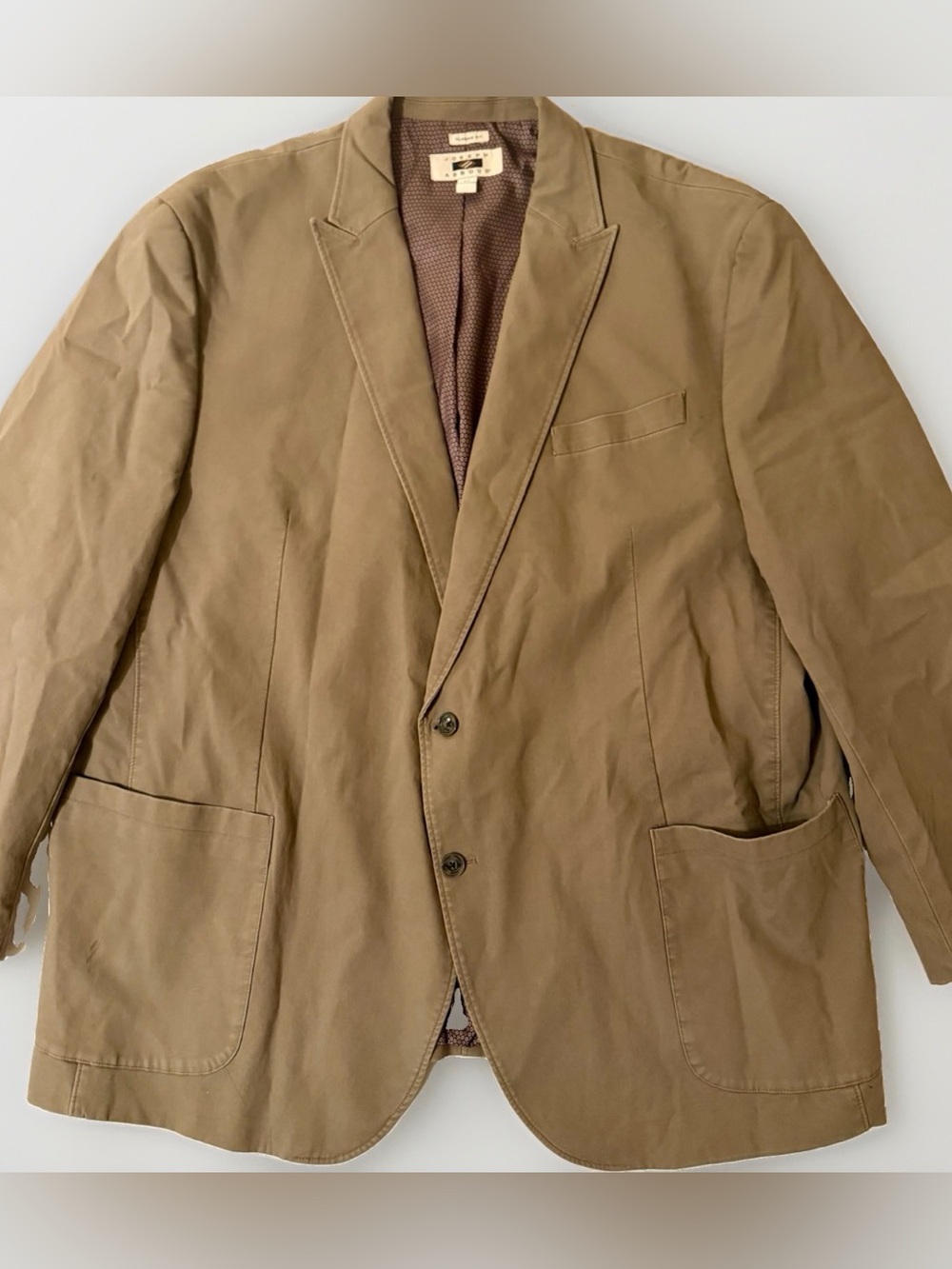 Joseph Abboud Mens XXL Canvas Chore Coat Blazer Jacket Classic Fit